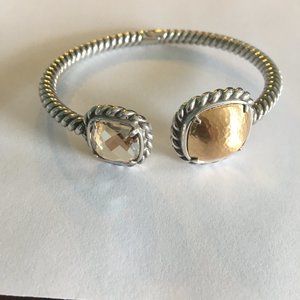 Brighton Joyful Swarovski Hinged Bangle Bracelet